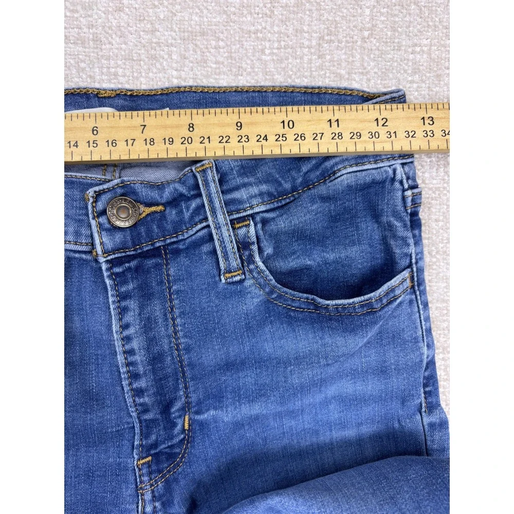 Levis 720 High Rise Super Skinny Jeans Medium Wash Blue Denim Womens 27